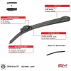 2MPLASTIC Front Windshield Wiper Blade For Smart FORTWO MKIII 2016-2018