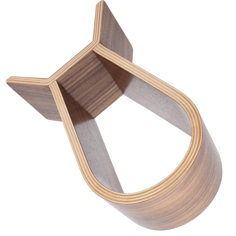 Headphone Holder Bluetooth Headset Integrated Curved Display Stand Storage AccessoryWood