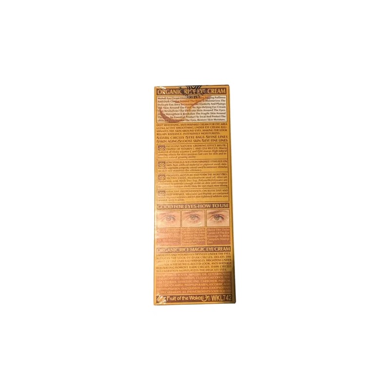 Crema Mágica De Arroz, Contorno Ojos, Nutre, Ilumina, Arruga