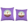 Sprouting Seed Growing Deep Roots Throw Pillow
