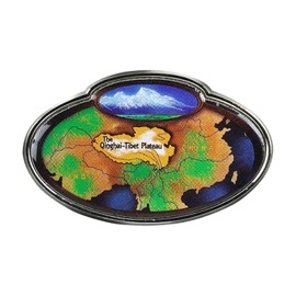 Collectible Novelty Pin for Backpack, Scarf - Made From Jeweler Class Metal - Spartan and the Green Egg Explorer Pin Series: Qinghai-Tibet Plateau, Tibet (104)