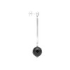 Esse Marcasite Sterling Silver Marcasite and Black Onyx Sphere Drop