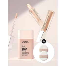 Clio [SET] Primer Tone Up 30ml+Founwear Concealer [Giveaway] Tap Tap Puff / [SET] 프라이머 톤업 30ml+파운웨어 컨실러 [증정] 탭탭퍼프
