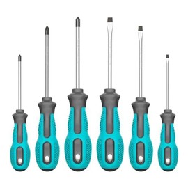 domoi 6 PCS Screwdriver Set Magnetic Screwdriver Set As Shown Anti-Slip Pad Grip Nut Screwdriver Repair Tool Set.