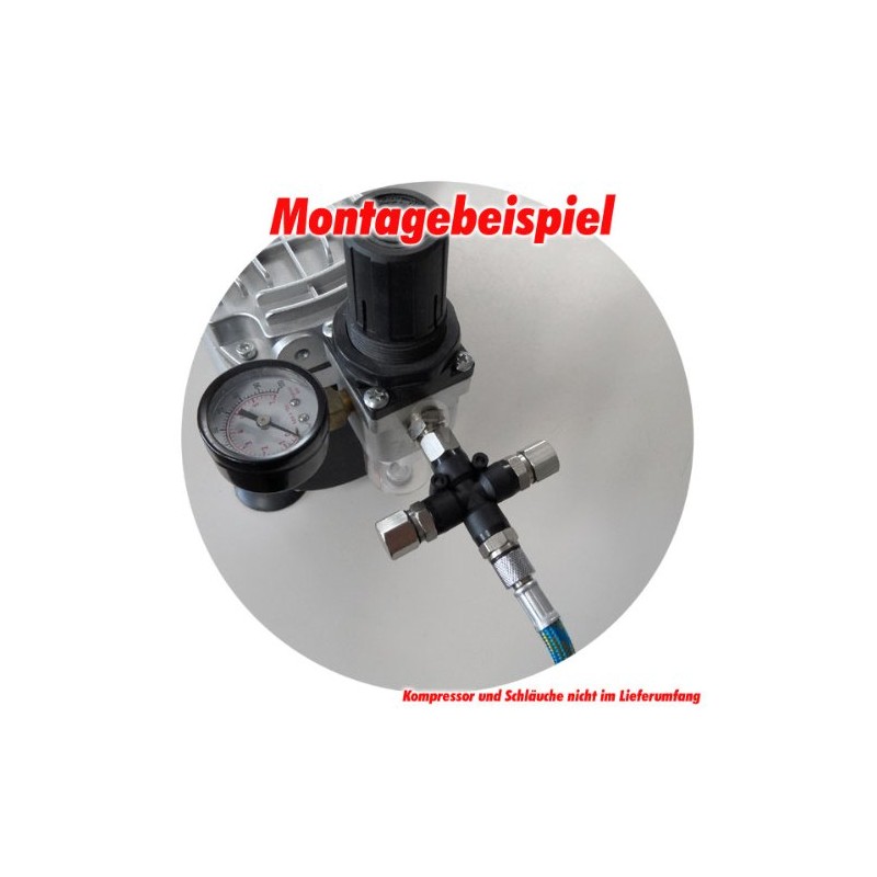 Agora Tec Airbrush Compressed Air Distributor 3x or 4x or