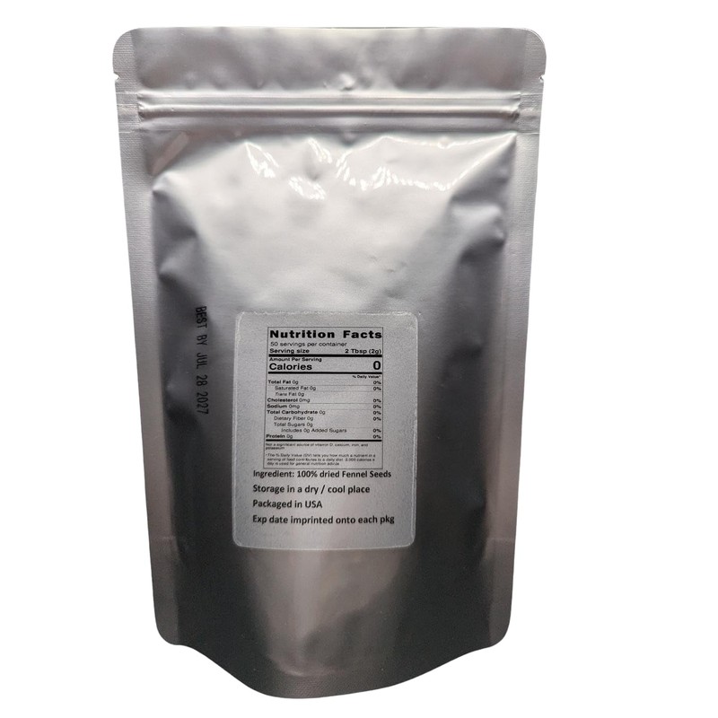 Fennel Seeds - Foeniculum vulgare Loose Fennel Seeds - By
