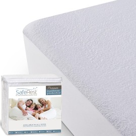 SafeRest SafeRest 100% Waterproof Twin XL Size Mattress Protector - College Dorm Size for Back to School - Machine Washable Cotton Mattress Cover for Bed - Perfect Bedding Airbnb Essentials for Hosts