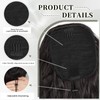 Cisyia Ponytail Extension, Natural Black Drawstring Ponytail for Women, Clip