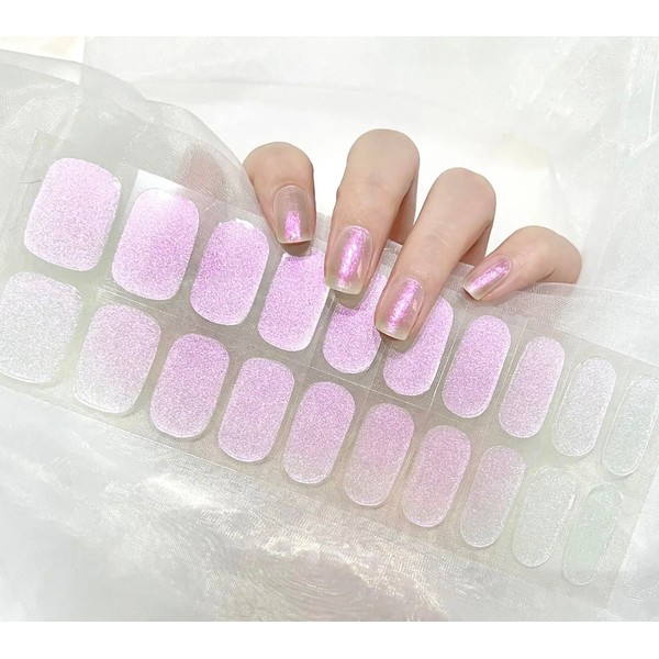Generic Semi-Cured, Easy Apply, Press-On Nail Gel Stickers, Ultra Glossy,