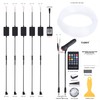 TABEN Car Ambient Light Kit, 6 Meters Integrated Fiber Optic