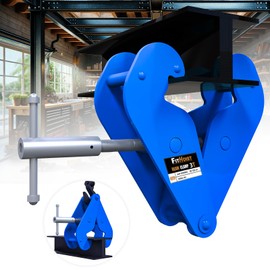 FITHOIST Beam Clamp 6600lbs, 3 Ton Load Capacity I Beam Clamp, Lifting Clamp 3.1''-12.6'' Adjustable Opening Flange Range | Beam Clamps for Rigging, Ideal Handyman's Present