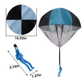 funvce Parachute Toy 4pcs, Hand Throwing Army Men Toys for Kids, Outdoor Flying Attention Toy for Boys and Girls Gifts,Creative Craft Toy for Children and Adults