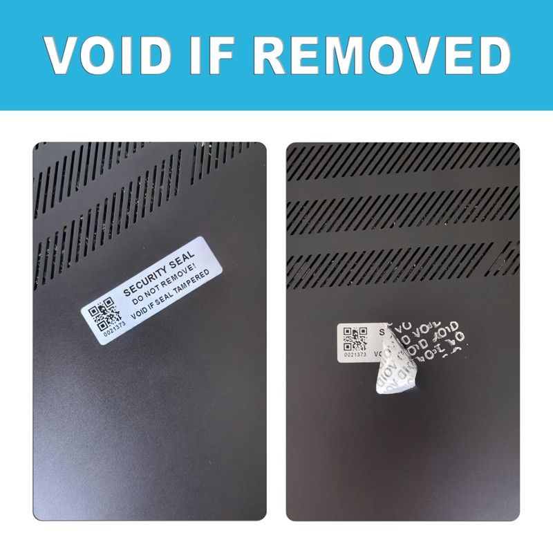Tamper Evident Proof Barcode Stickers with Individual Serial Number Security