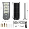 iodoo 40000lm Solar Street Light Aluminium Outdoor Light, Motion Sensor