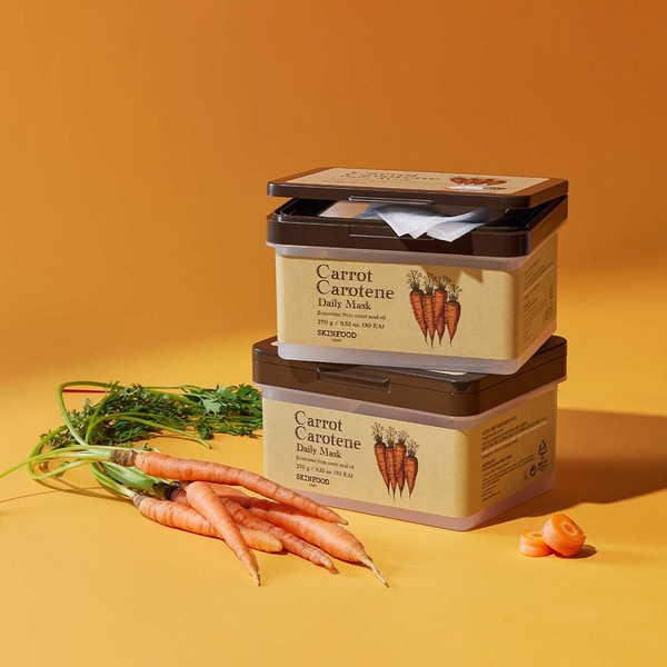 Skinfood 5-minute quick mask + emergency soothing/carrot carotene daily mask