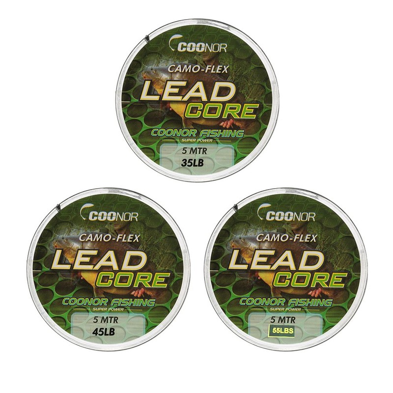 45lb 5m Leadcore Braided Carp Fishing Line Hair Rigs Lead
