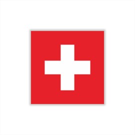 Womaha 30 Temporary Switzerland Flag Tattoos Fans Face Tattoo Stickers for Adults Kids Group Activity Props