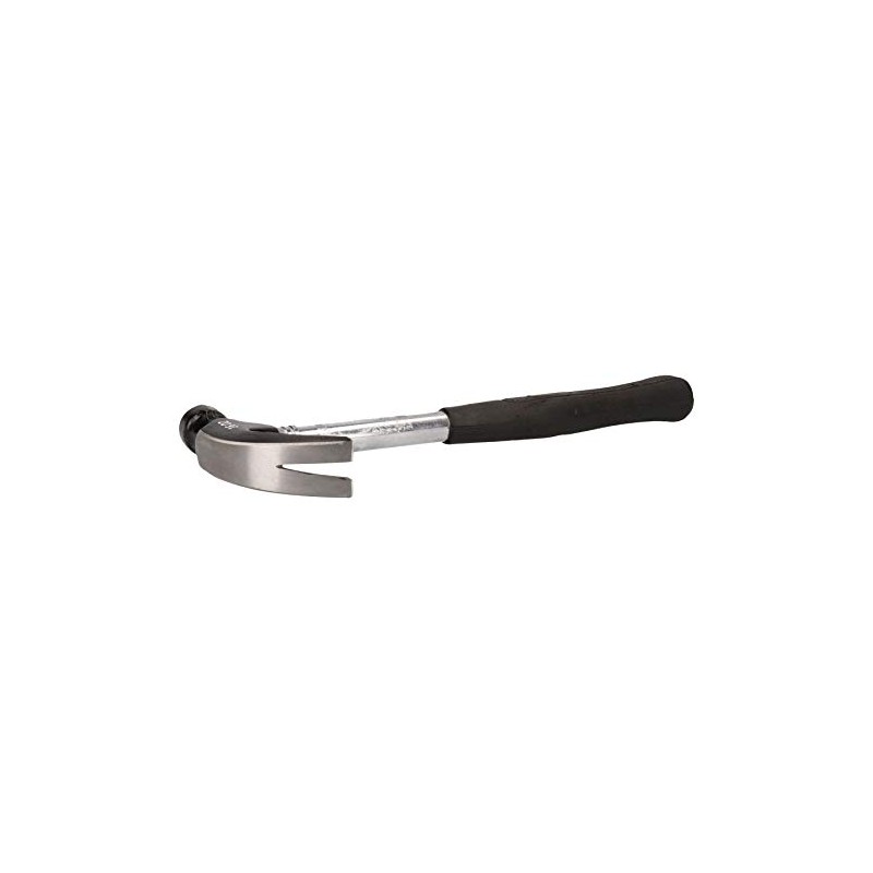 16Oz Curved Claw Hammer Tubular Handle Rubber Grip Nail Remover