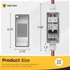 YQBYJING Solar Panel Disconnect Switch 50 Amp DC AC Miniature