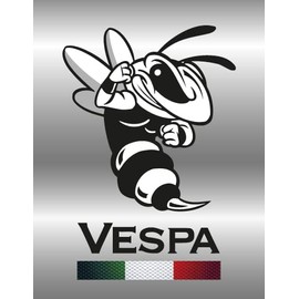 Cascade Emblem Compatible with Vespa and Piaggio 3D Sticker Gel GT GTS GTV LX LXV S 946 Scooter Logo VE-048