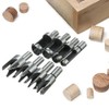 Yakamoz 8 Pieces HSS Taper Claw Type Wood Plug Cutter