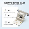 50 Pack (25 Pairs) 3/8 Inch Insert Kitchen Cabinet Hinges,