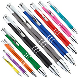 Metal ballpoint pen, Kingcrown, various colours with laser engraving, engraving online (blue, 5)