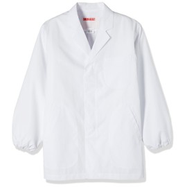 Medical/Nursing Uniform Kazen Men's Cooking Clothes with Collar Long Sleeve White M