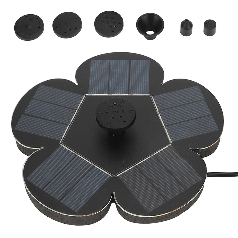 Solar Fountain Solar Powered Plum Blossom Style Fast Start Up
