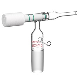 stonylab Glass Adapter, Chromatography Flow Control Adapter with 24/40 Inner Joint for Flash Chromatography Column