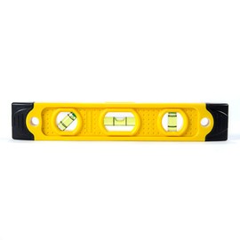 Swanson Tool TL021M 9 In. Speedlite Magnetic Torpedo Level with Rubber End Caps, yellow