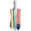 72 Inch India Flag and USA Flag Graduation Sash Unisex