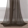 DONREN Luxury Soft Sheer Curtains Scarf for Windows - Semi