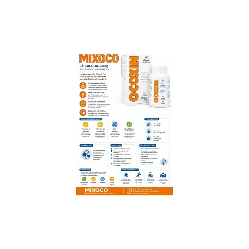 Ocoxin Suplemento Alimenticio 90 Capsulas Catalysis Sabor Natural