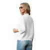 GRECERELLE Women's 3/4 Sleeve Summer Lightweight Knit Cropped Shrugs Cardigan