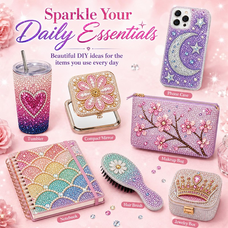 Bedazzling Kit, 43000pcs Jelly Resin Rhinestones with 40 Colors &