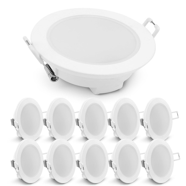 paul russells LED Recessed Downlights, 4.8Watt 390LM, Warm White 3000K,