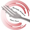 For-Ghetti Forks – 4 Spaghetti Twirling Utensils with Nubs, Stainless