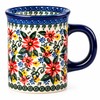 Bohemian Floral Ceramic Coffee Mug for Coffee & Tea –