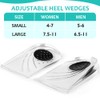 JL-Group 2 Layers Adjustable Heel Wedges Inserts, Anti-Shock Heel Insoles