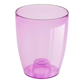 Prosper Plast DUOW130P-CPRB 13.2 x 16 cm "Coubi" Flowerpot - Purple Transparent