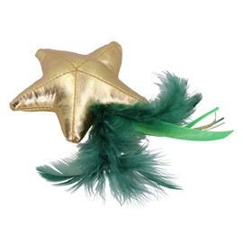 AB TOOLS Cat Kitten Magical Forest Feather Roller, Tree & Gold Star Toy Bundle