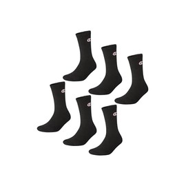 Champion Core 6PP Crew Calzini Sportivi, Unisex - Adulto, Nero, 39-42 EU