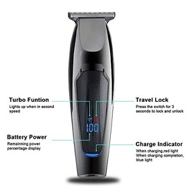 Hair Clippers for Men, Hair Clipper Oil Head Engraving Electric Clippers LCD Digital Display Household Professional Electrical Appliances