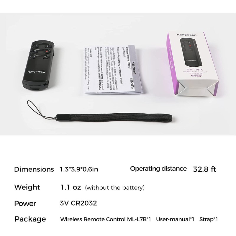 Wireless Shutter Release for Sony A7IV A7III A7RIII A7RIV A7SIII