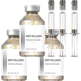 Deep Collagen Ampoule,Hydrating Serum Face Neck All Skin Non-Greasy Formula (3pcs)