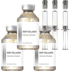 Deep Collagen Ampoule,Hydrating Serum Face Neck All Skin Non-Greasy Formula (3pcs)