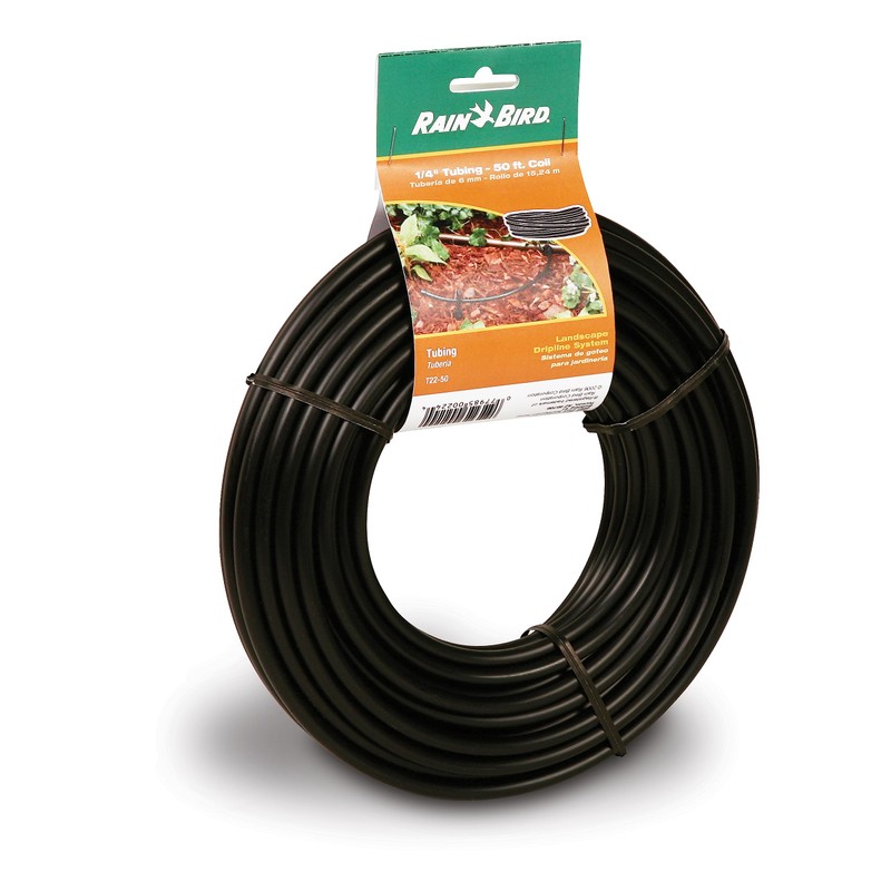Rain Bird T22-50S Drip Irrigation 1/4" Blank Distribution Tubing, 50'