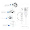 Dual MicroUSB + USB-C Switch Cable Compatible with BLU C4