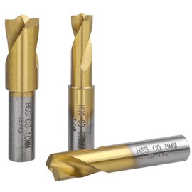 Yakamoz 3Pcs Spot Weld Drill Bit Set CO Cobalt Spot Weld Cutter Titanium Coated Spot Welding Drill Bits Spotweld Removal Tool 1/4-inch, 5/16-inch and 3/8-inch